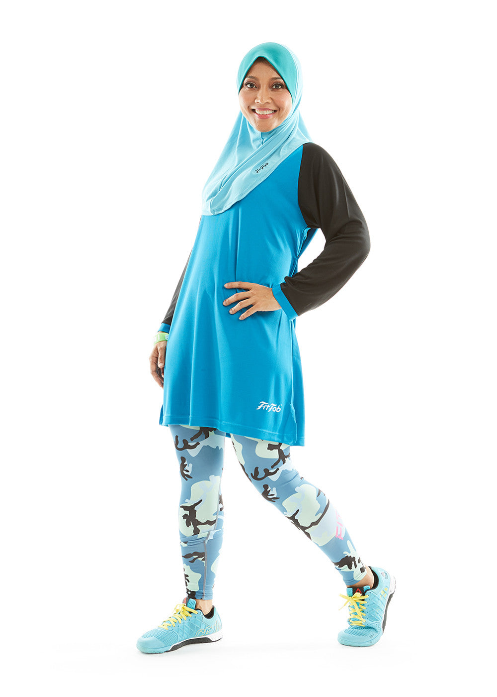 ACTIVEwear Muslimah Blue-Black