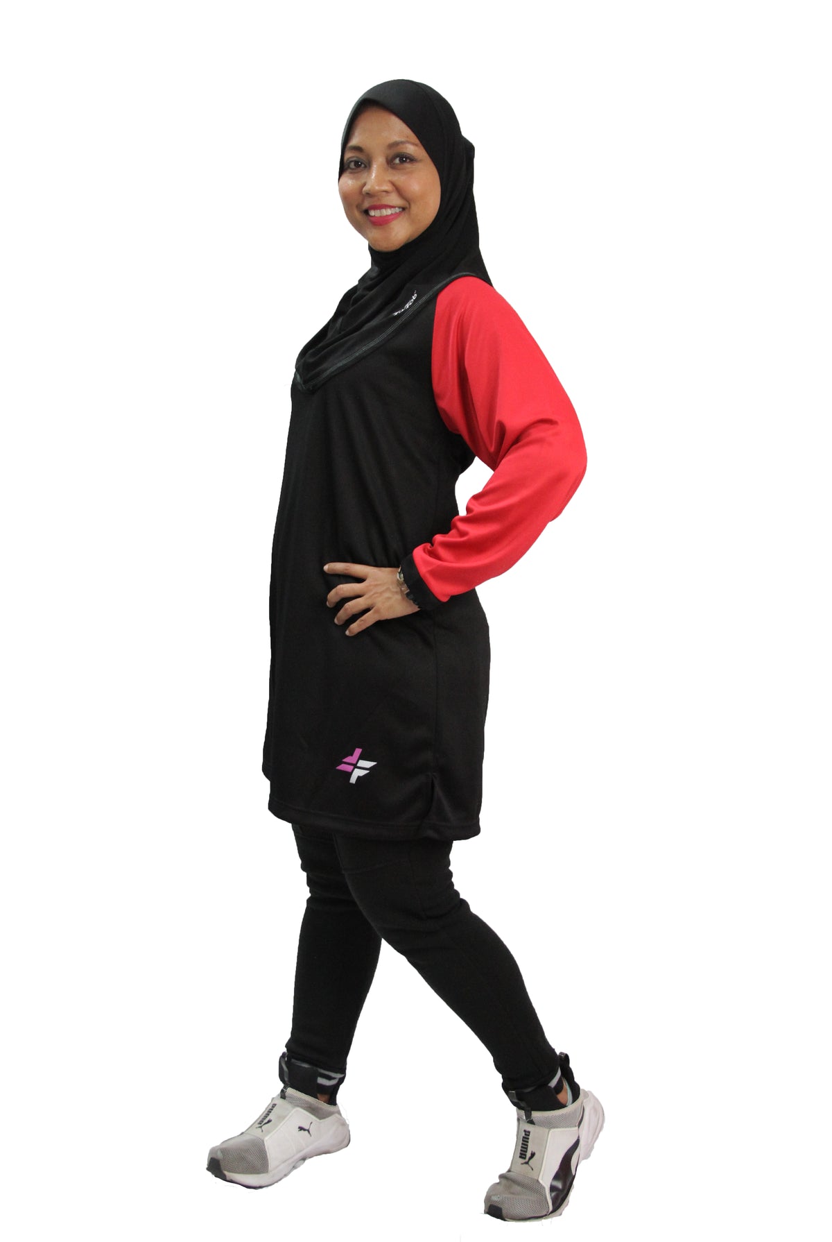 ACTIVEwear Muslimah Black-Red