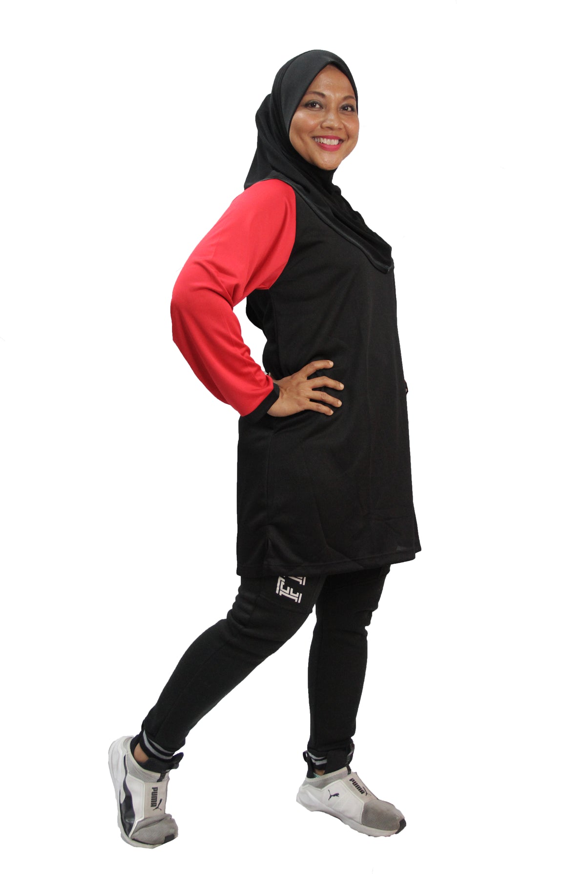 ACTIVEwear Muslimah Black-Red