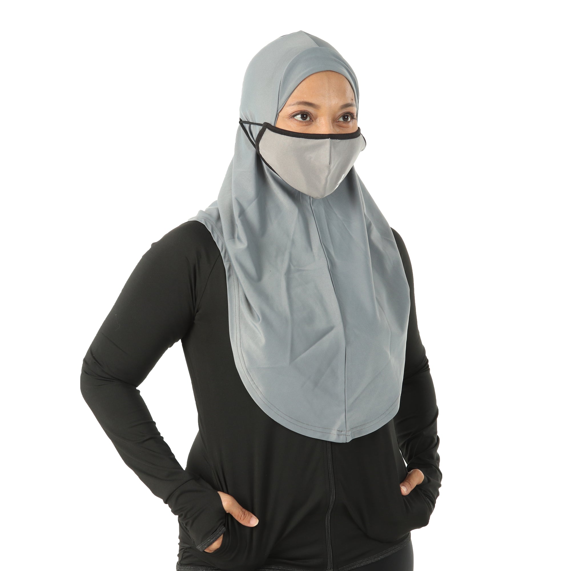 FitFab Long Hijab + Mask Set